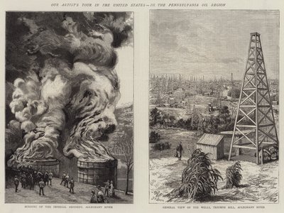 Le tour de notre artiste aux États-Unis, III, la région pétrolière de Pennsylvanie - William Bazett Murray